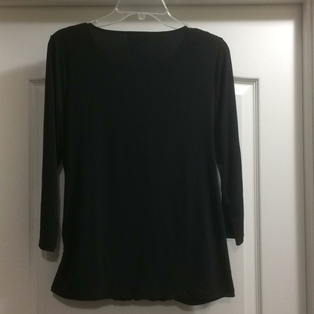 Calvin Klein 3/4 Slv Top with Hardware - Picture 5 of 6